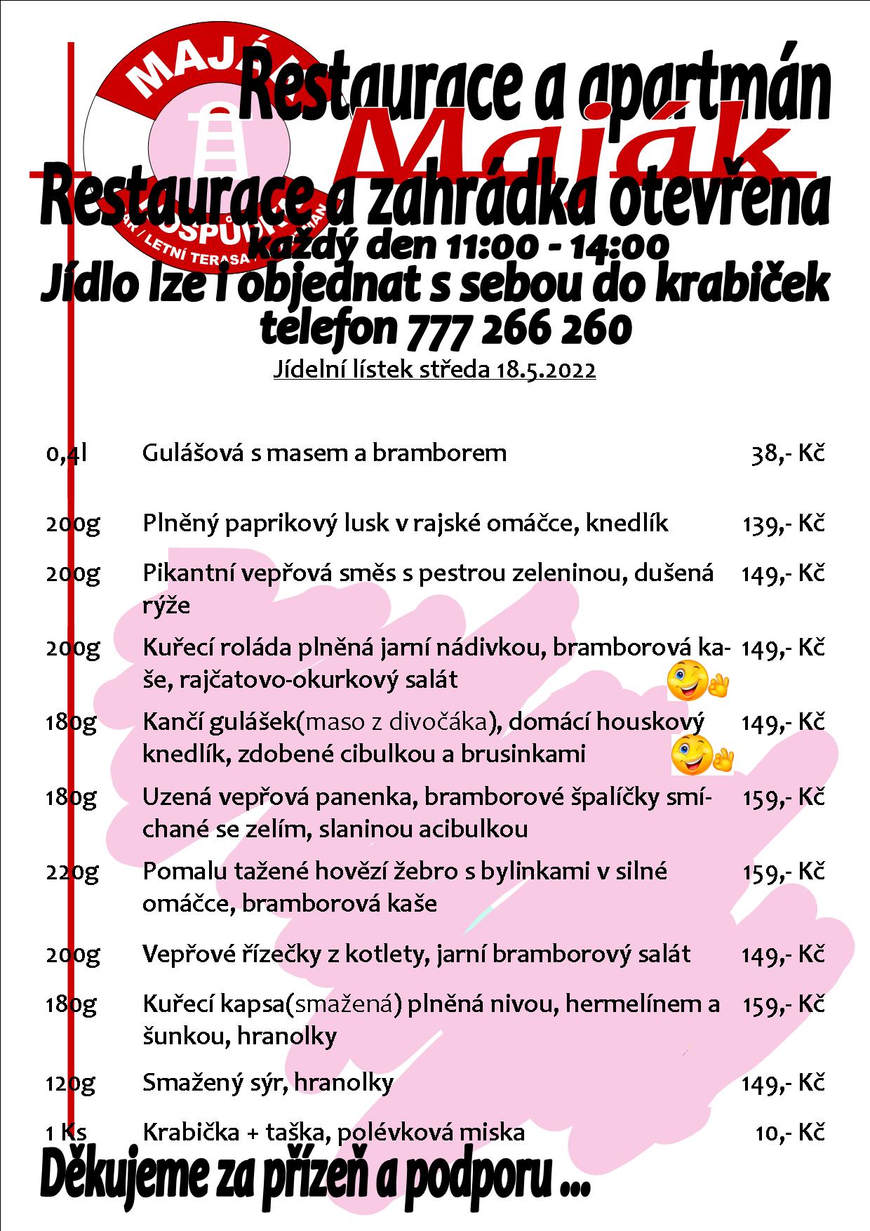 WEB jídelák