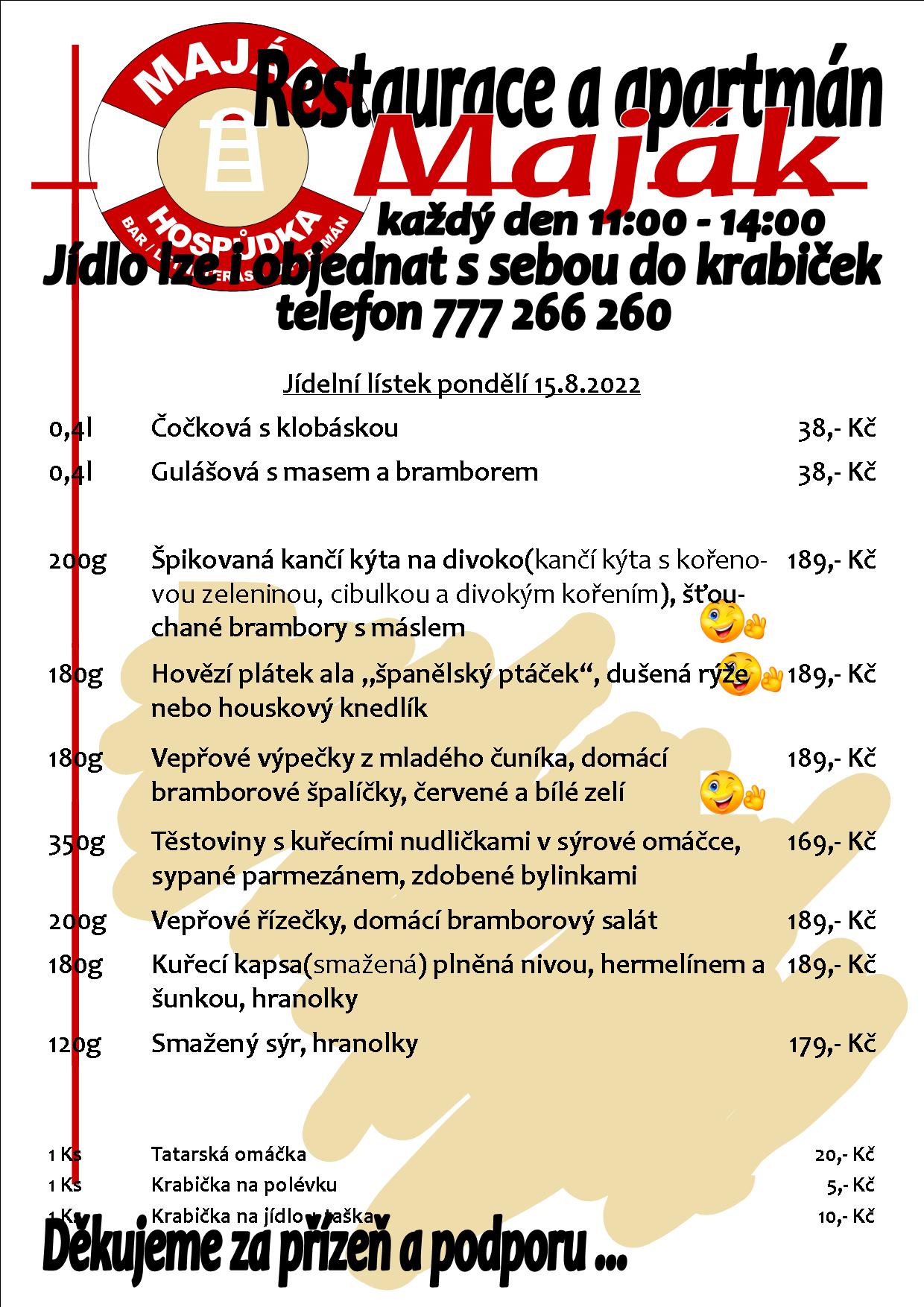 WEB jídelák