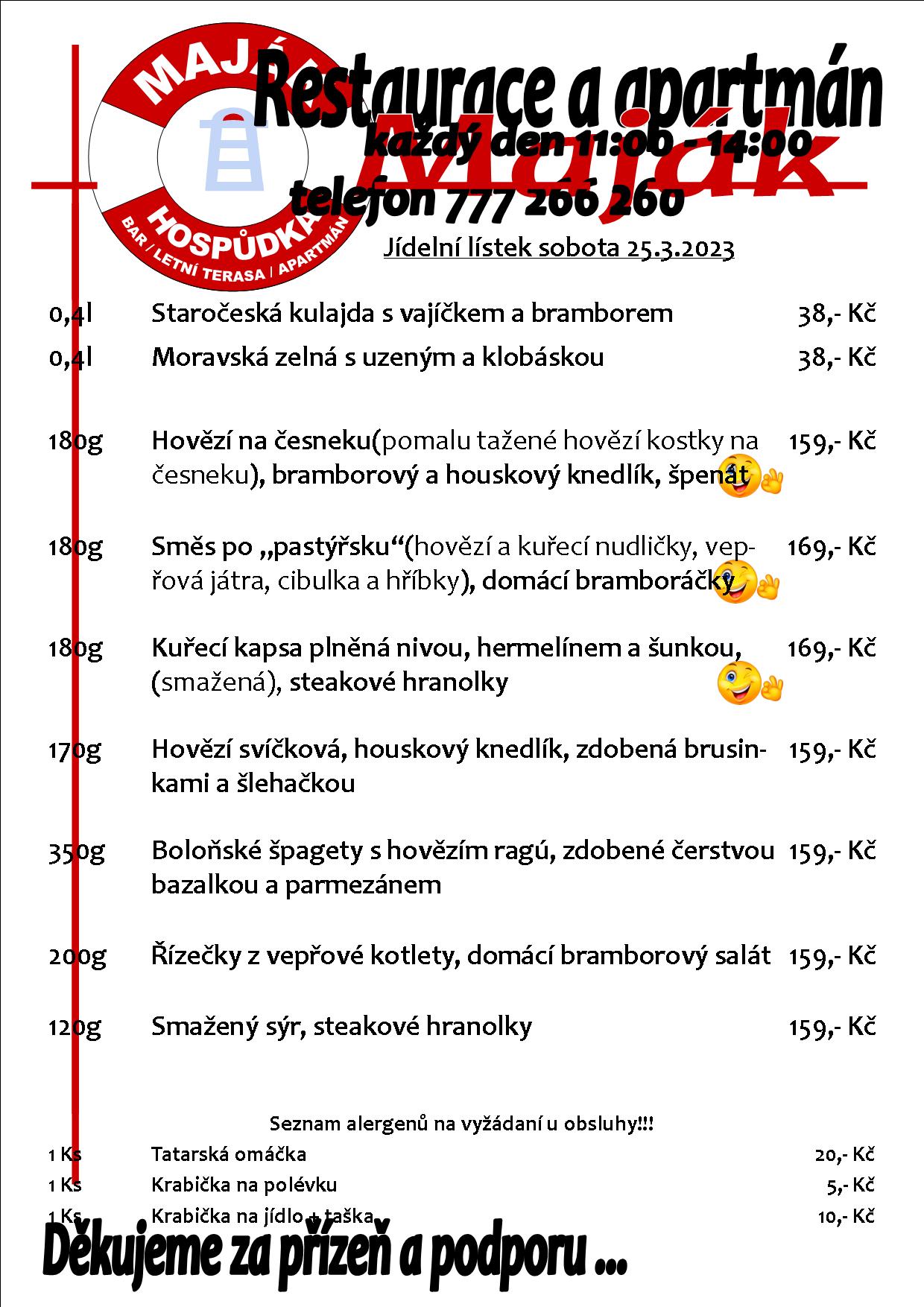 WEB jídelák