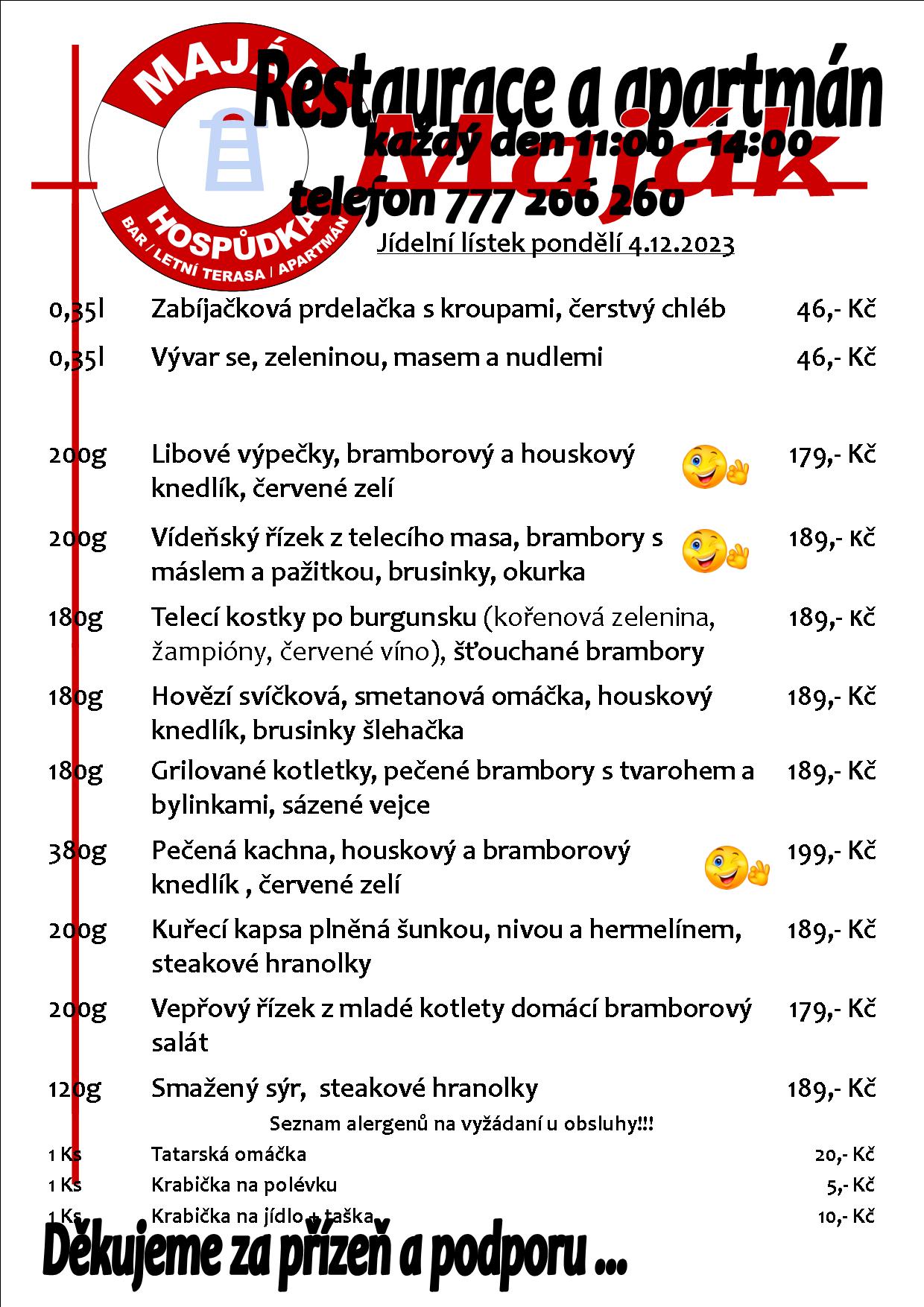 WEB jídelák