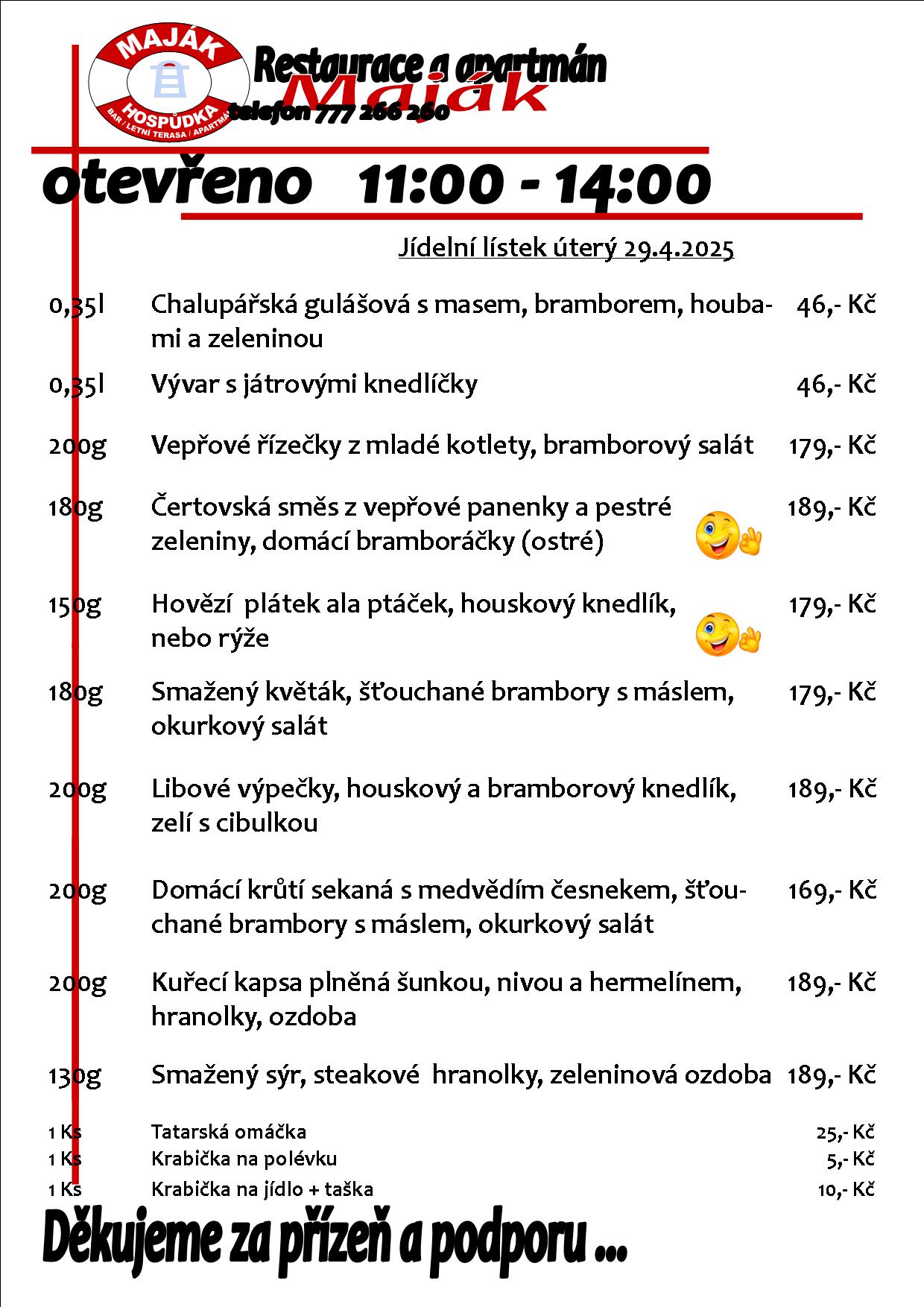 WEB jídelák