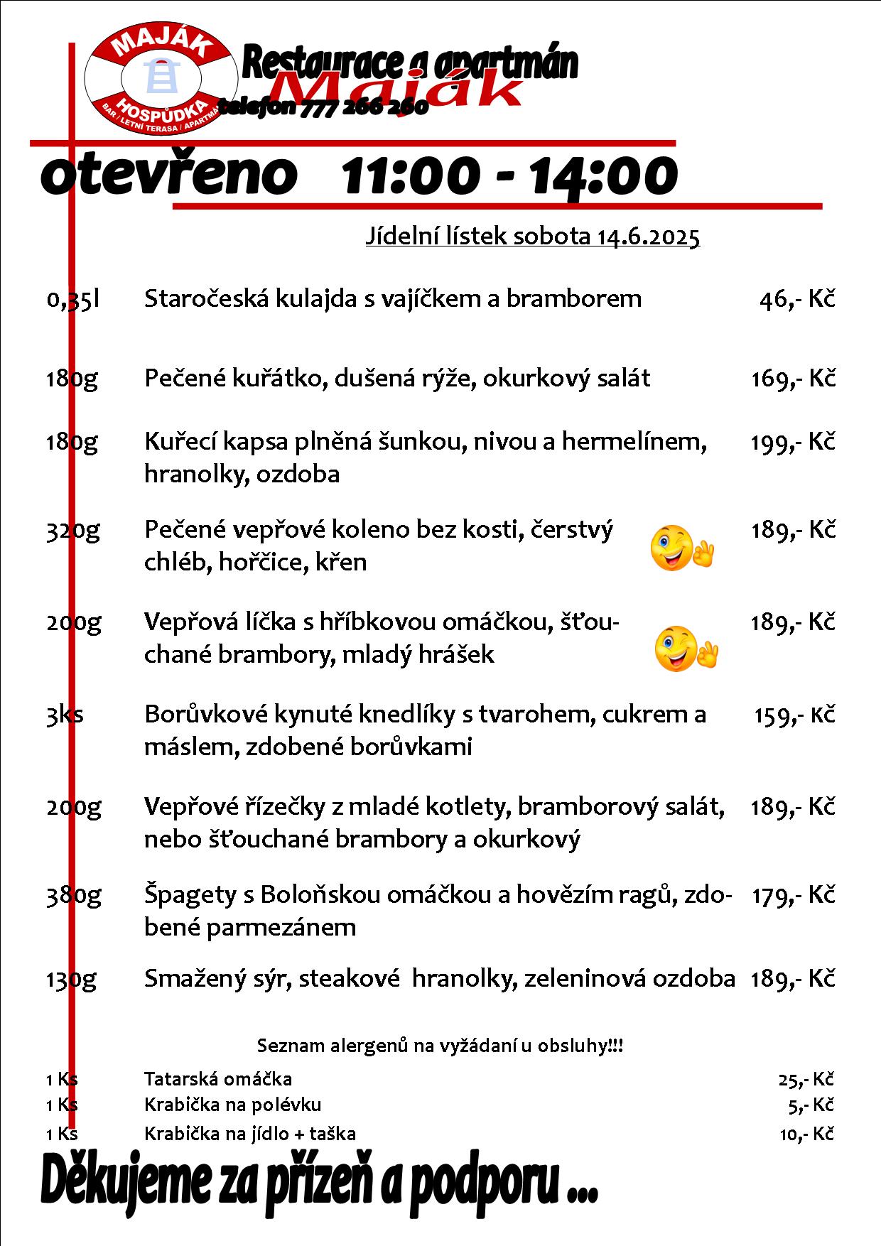 WEB jídelák