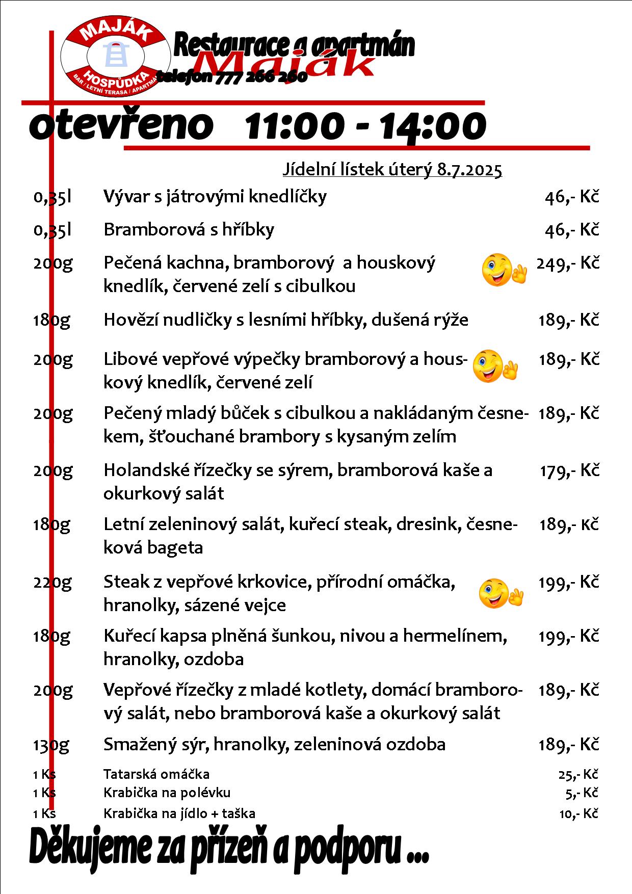 WEB jídelák