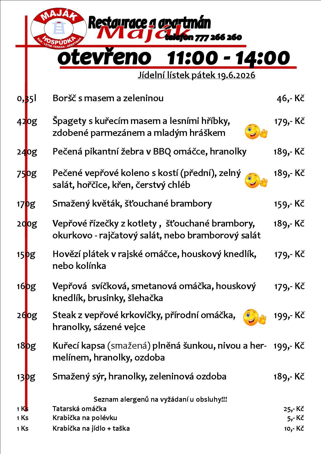 WEB jídelák