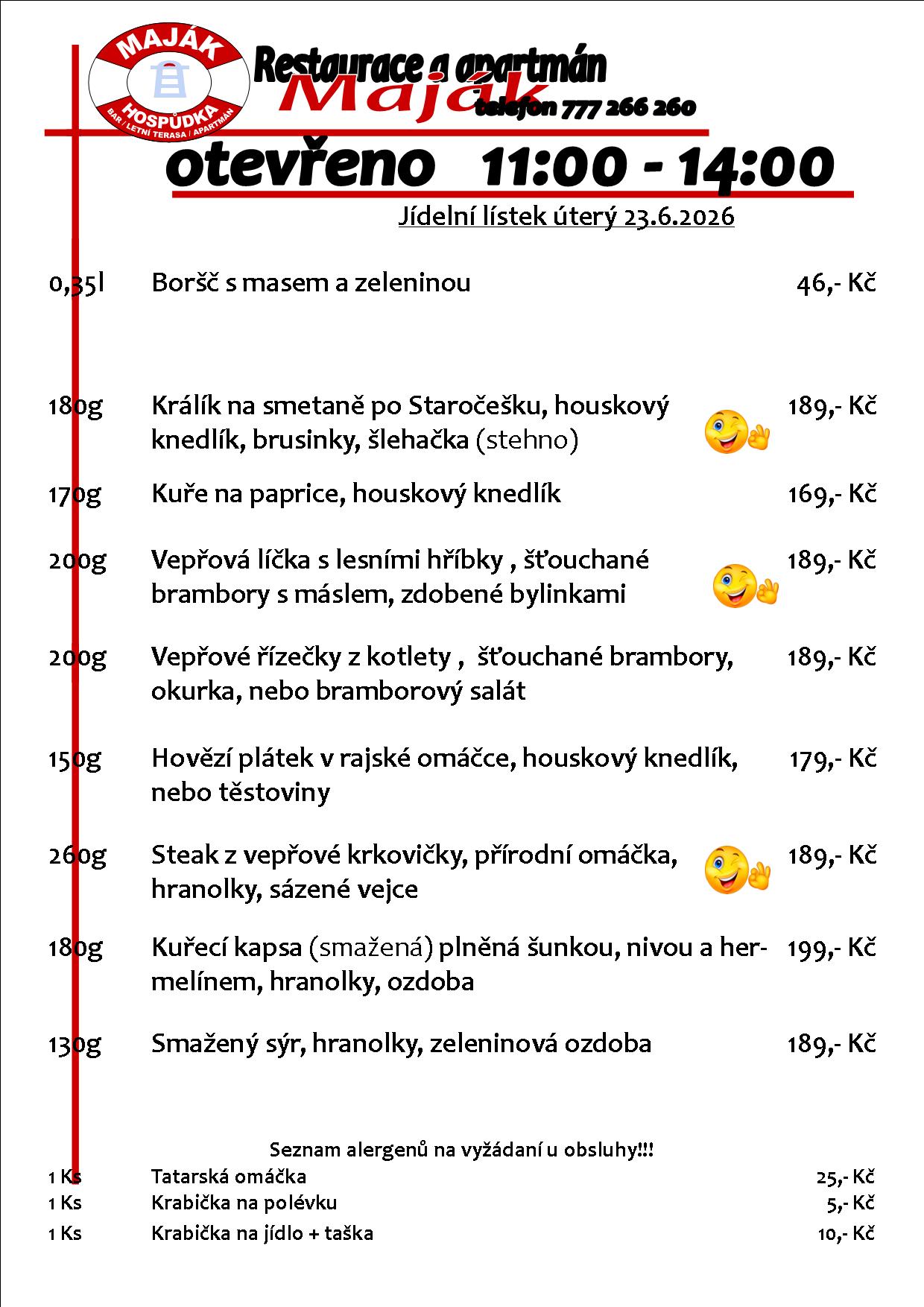 WEB jídelák