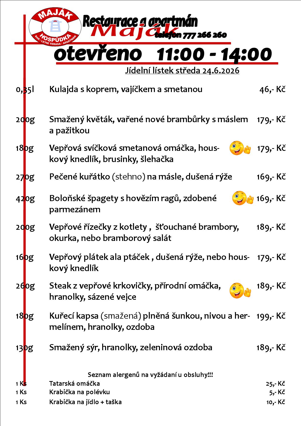 WEB jídelák