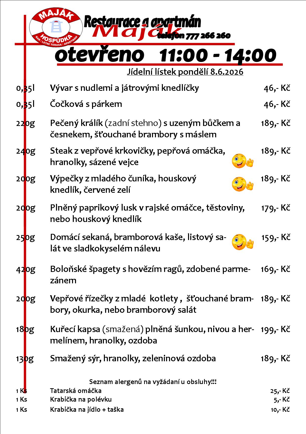 WEB jídelák