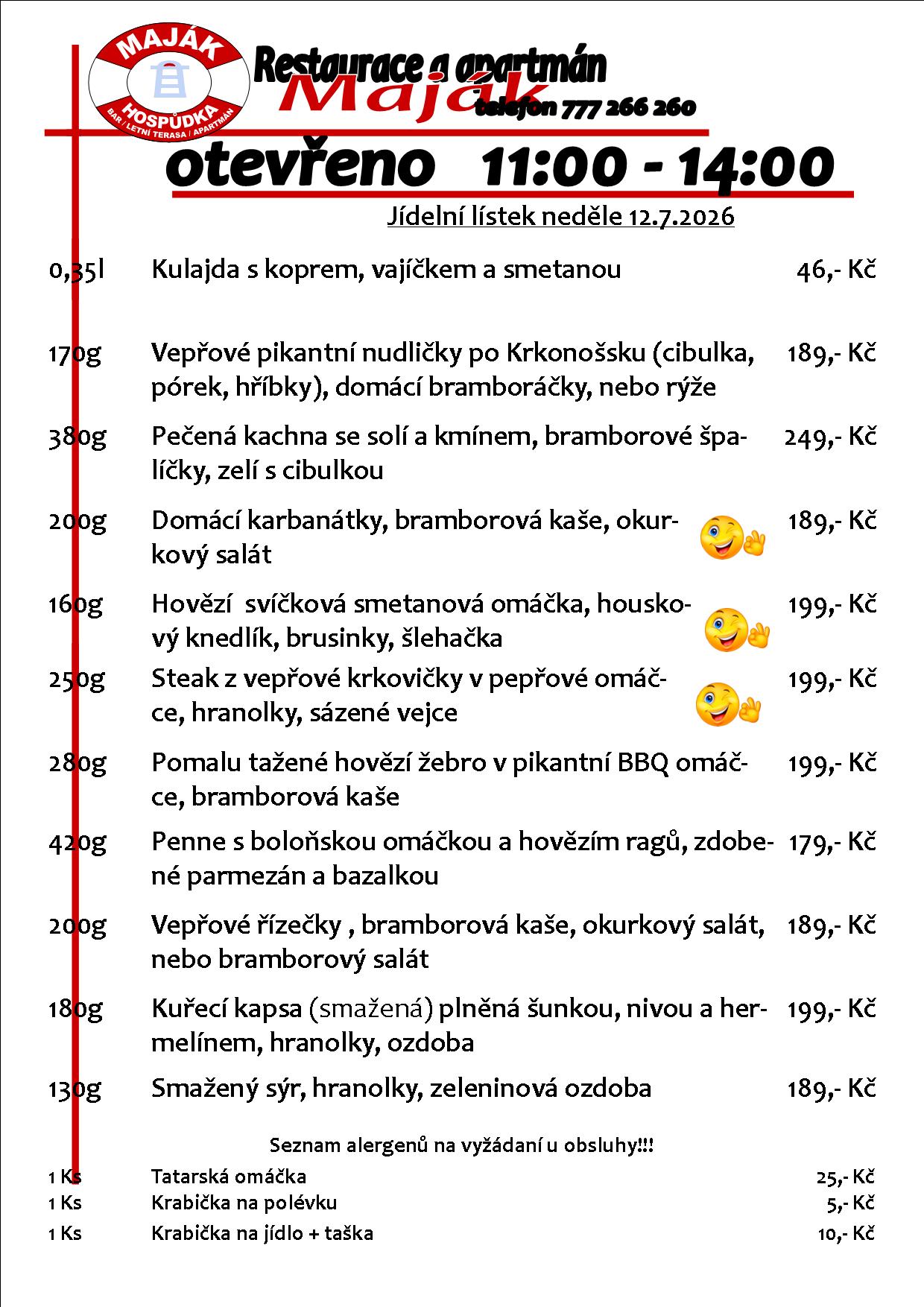 WEB jídelák
