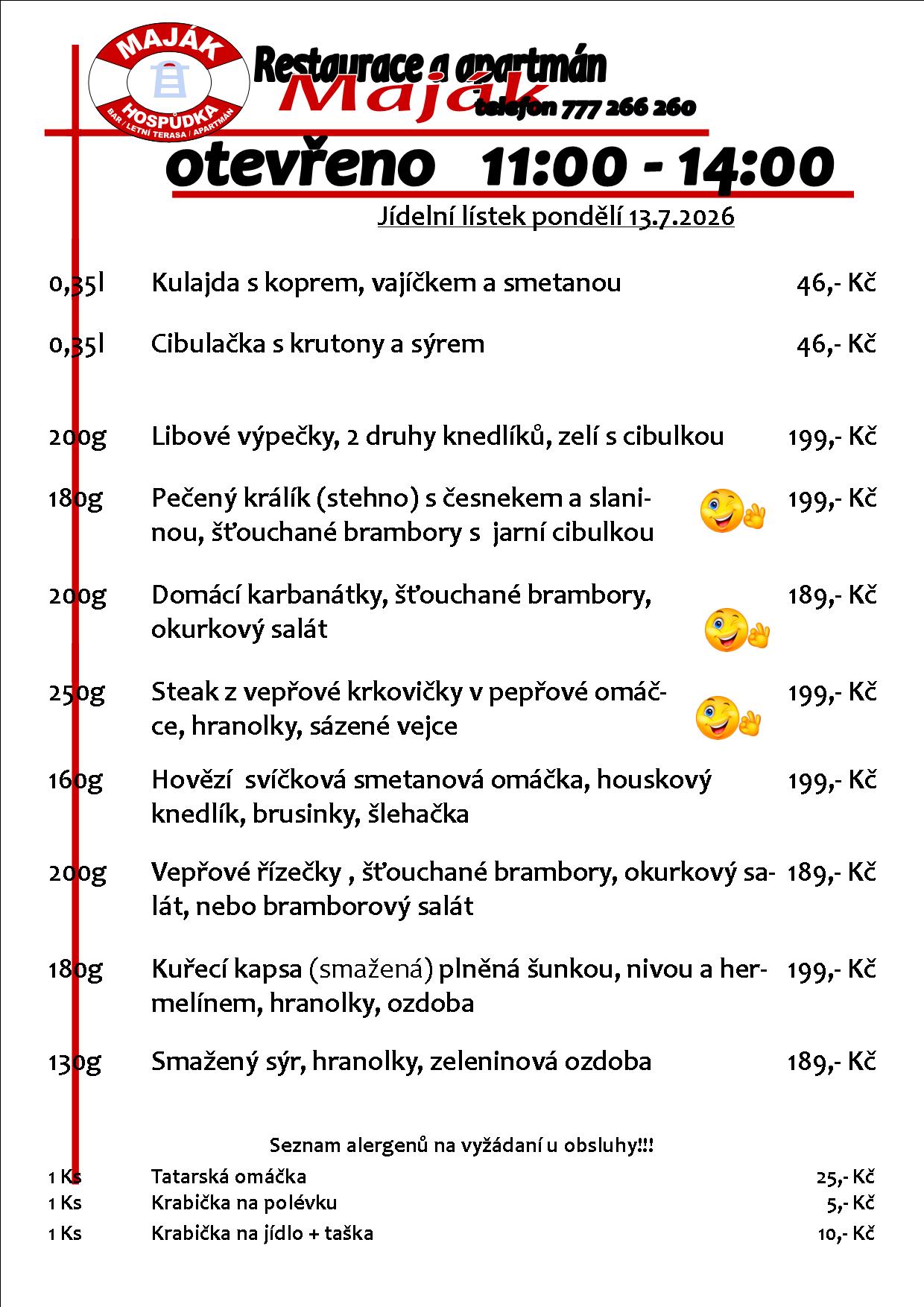 WEB jídelák