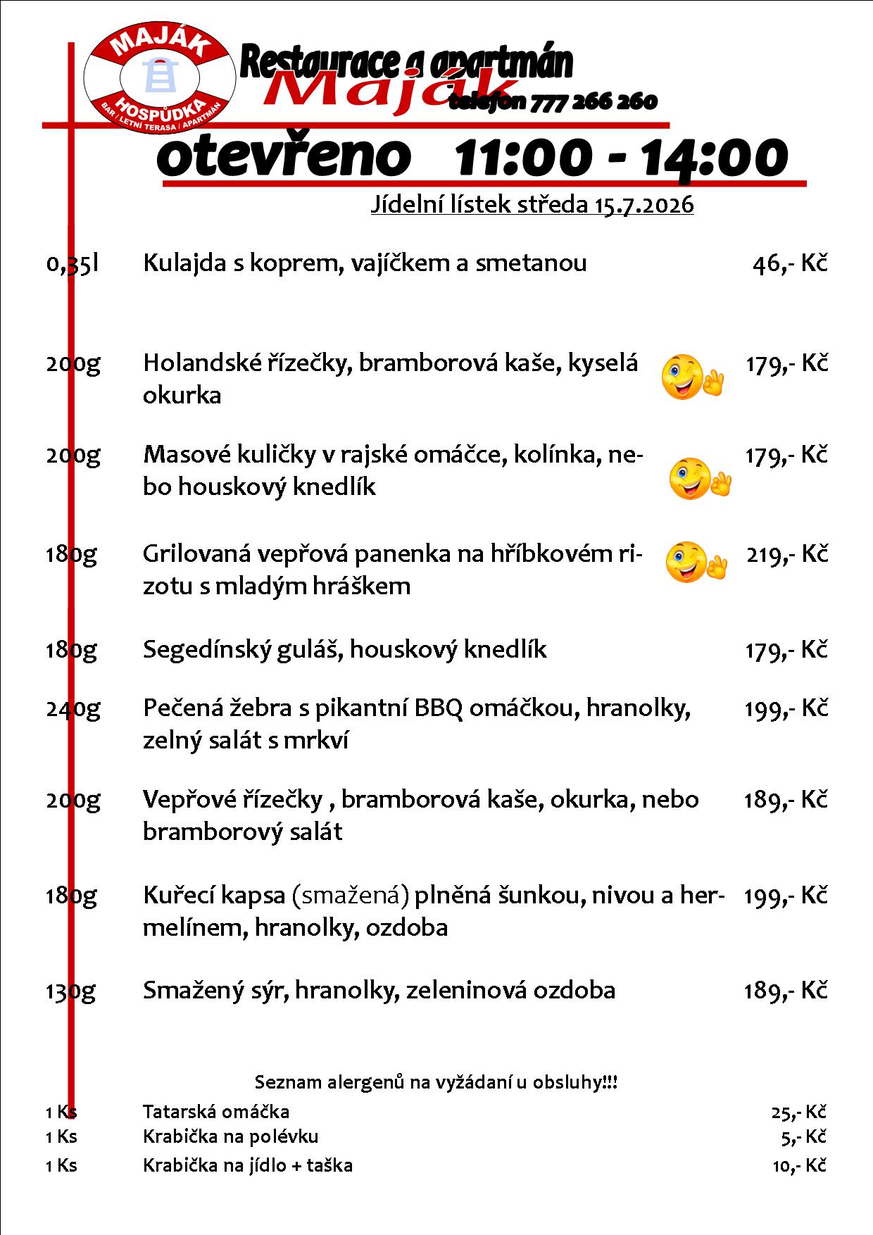 WEB jídelák