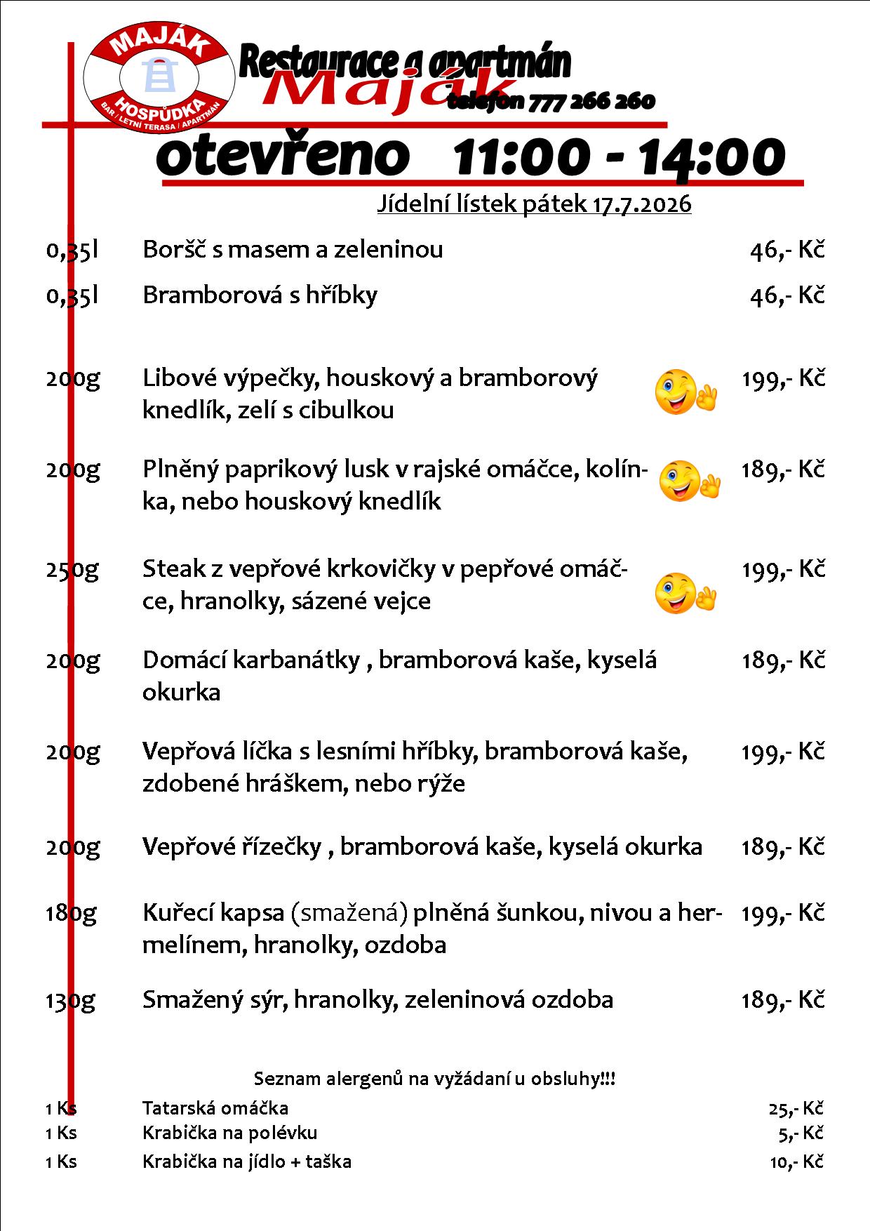 WEB jídelák