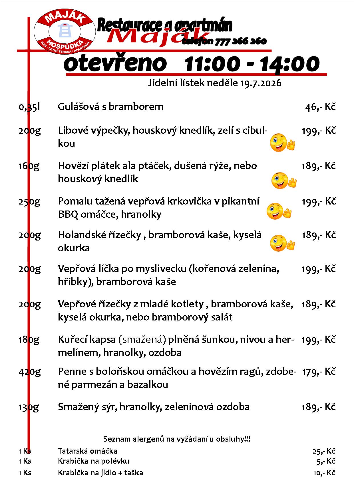 WEB jídelák