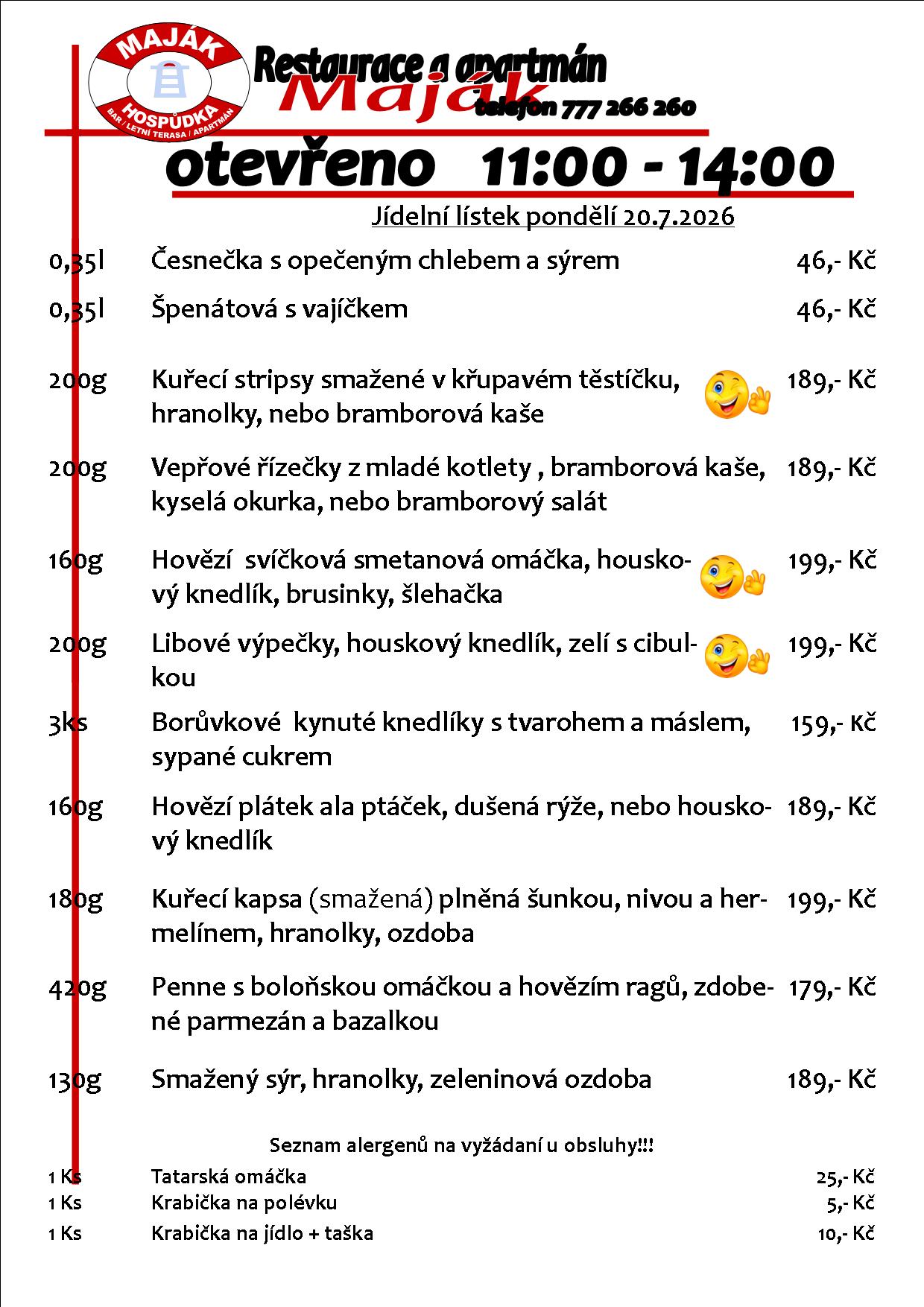 WEB jídelák