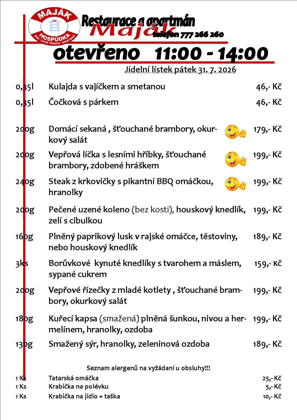 WEB jídelák