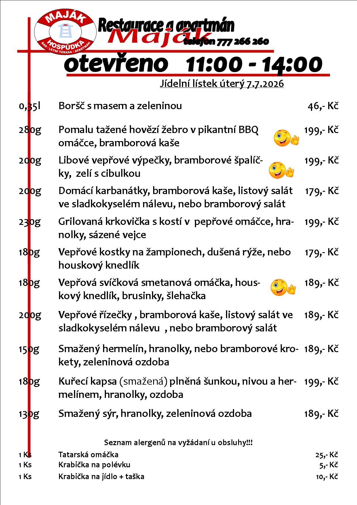WEB jídelák
