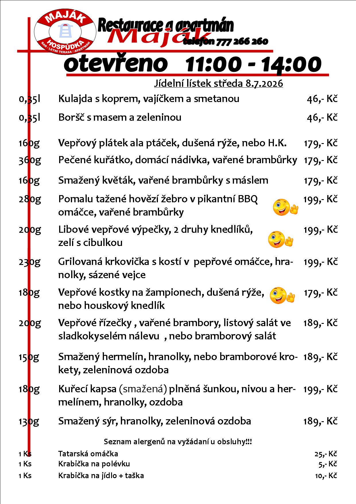 WEB jídelák