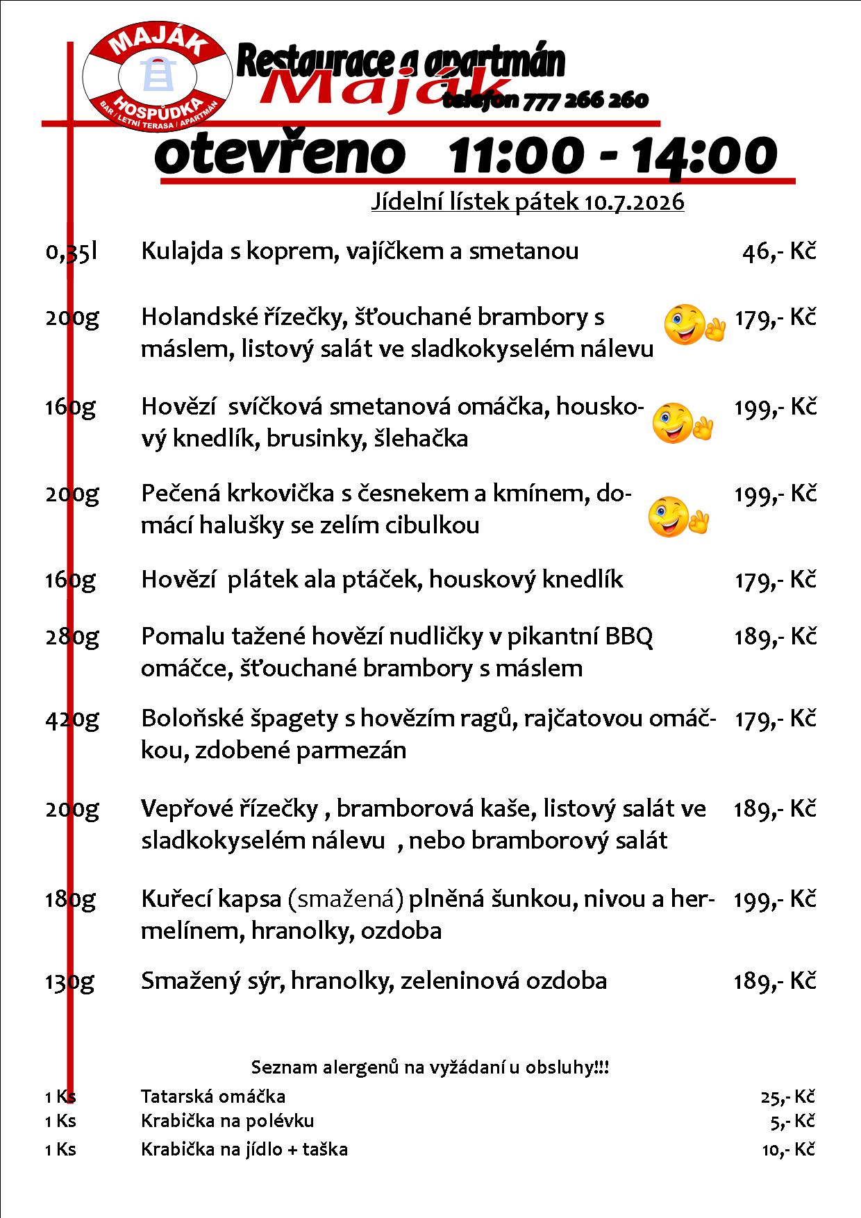 WEB jídelák