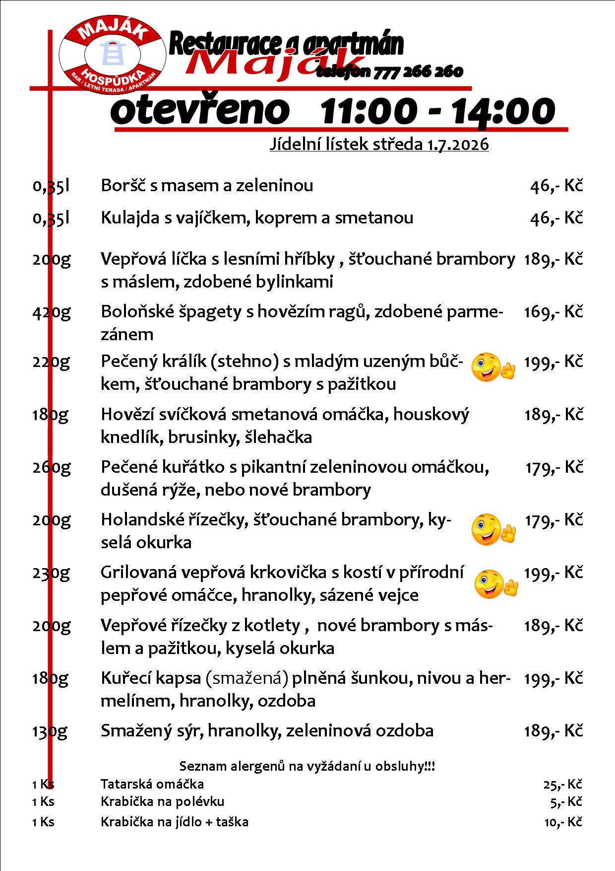 WEB jídelák