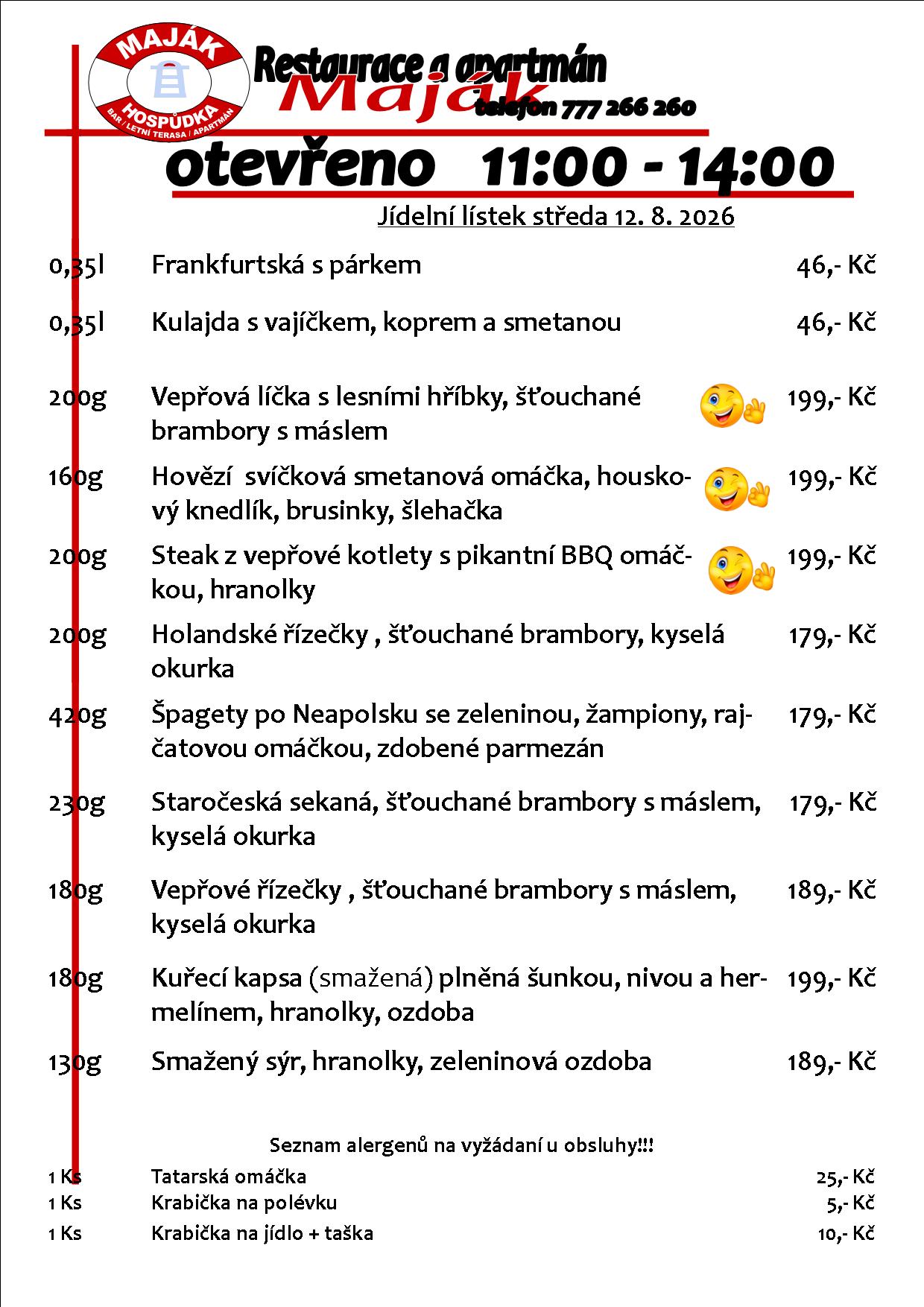 WEB jídelák