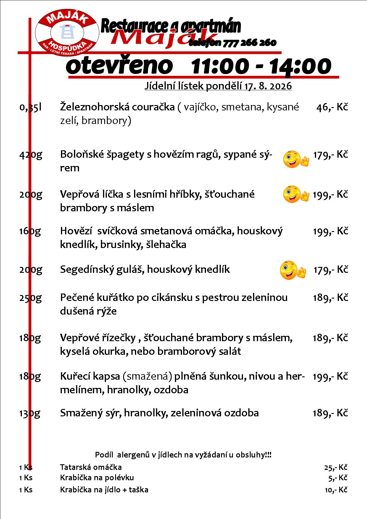 WEB jídelák