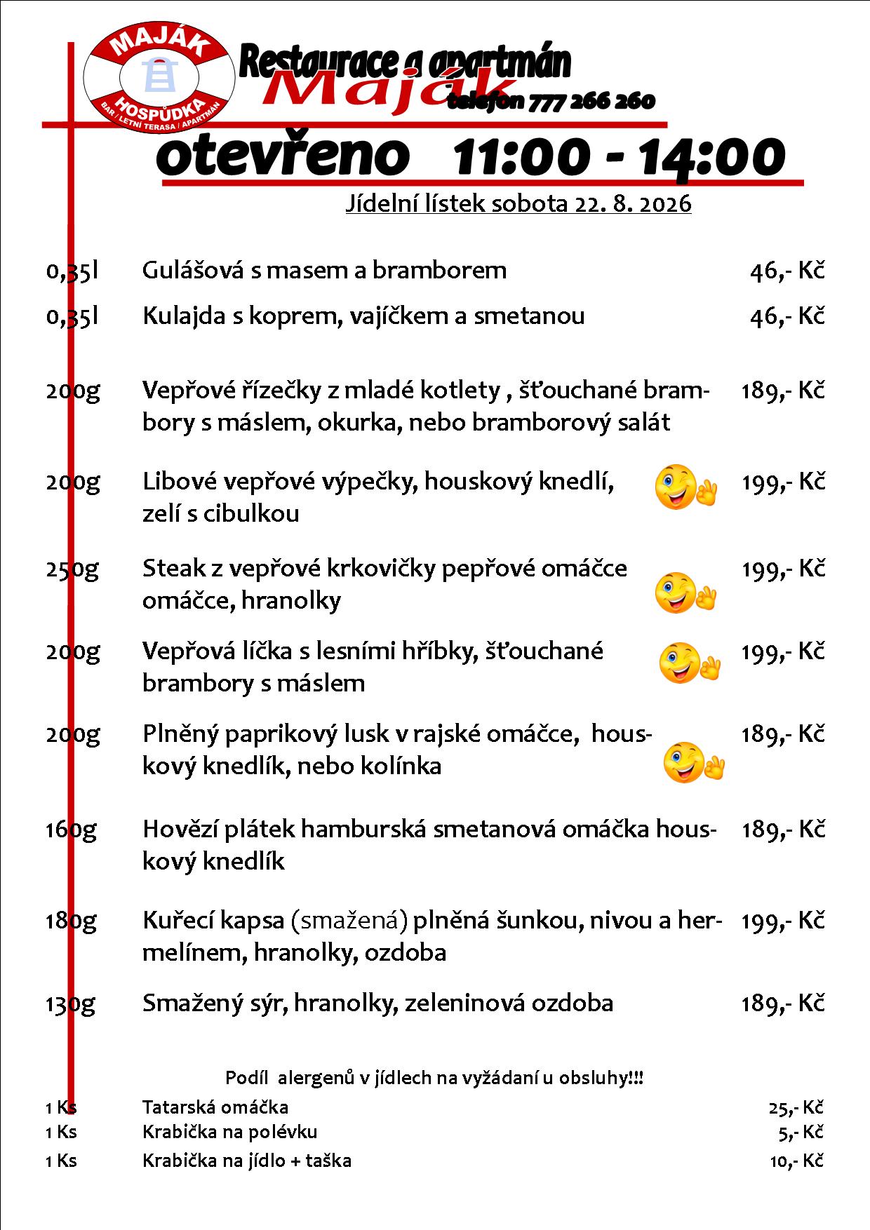 WEB jídelák
