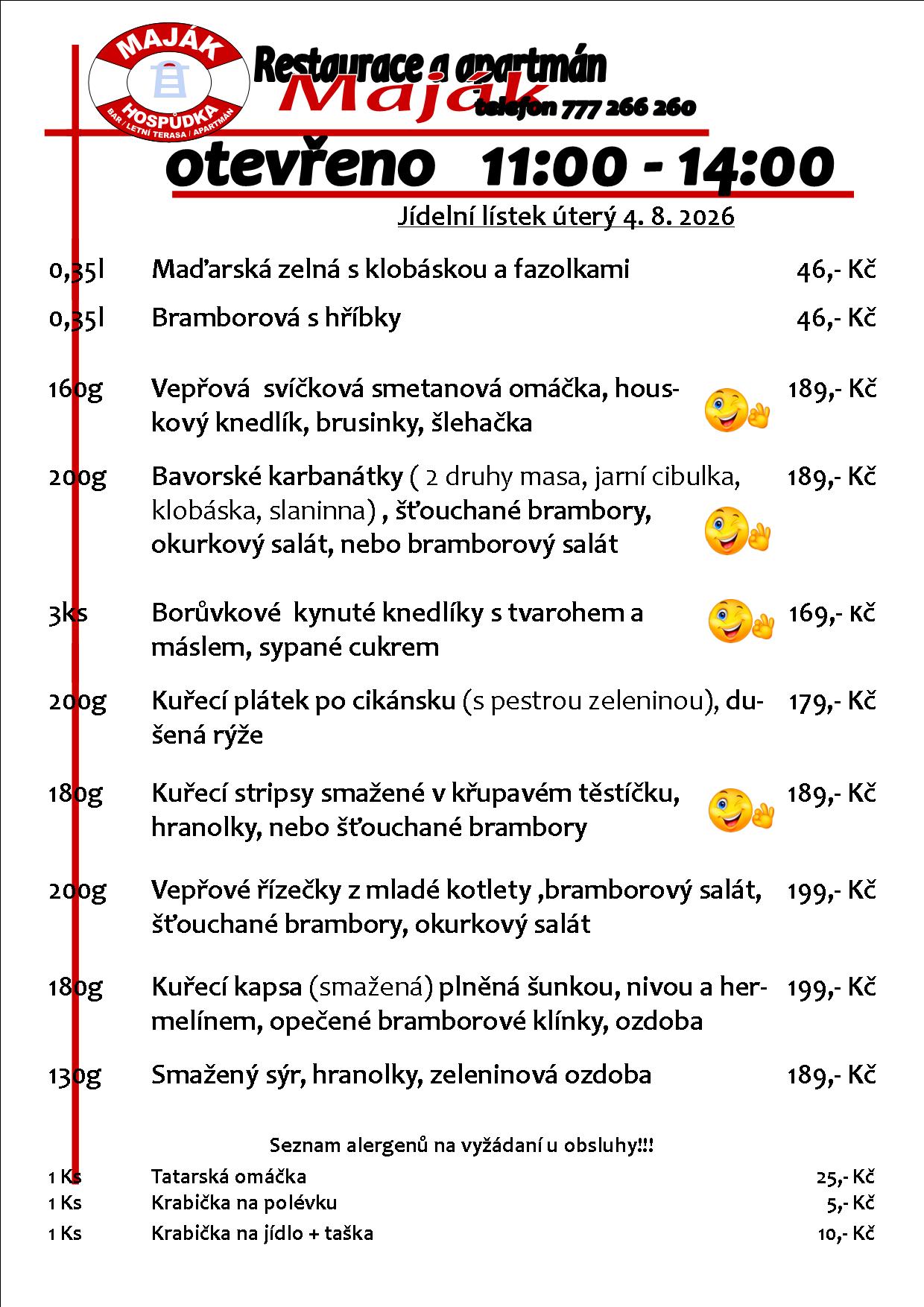 WEB jídelák
