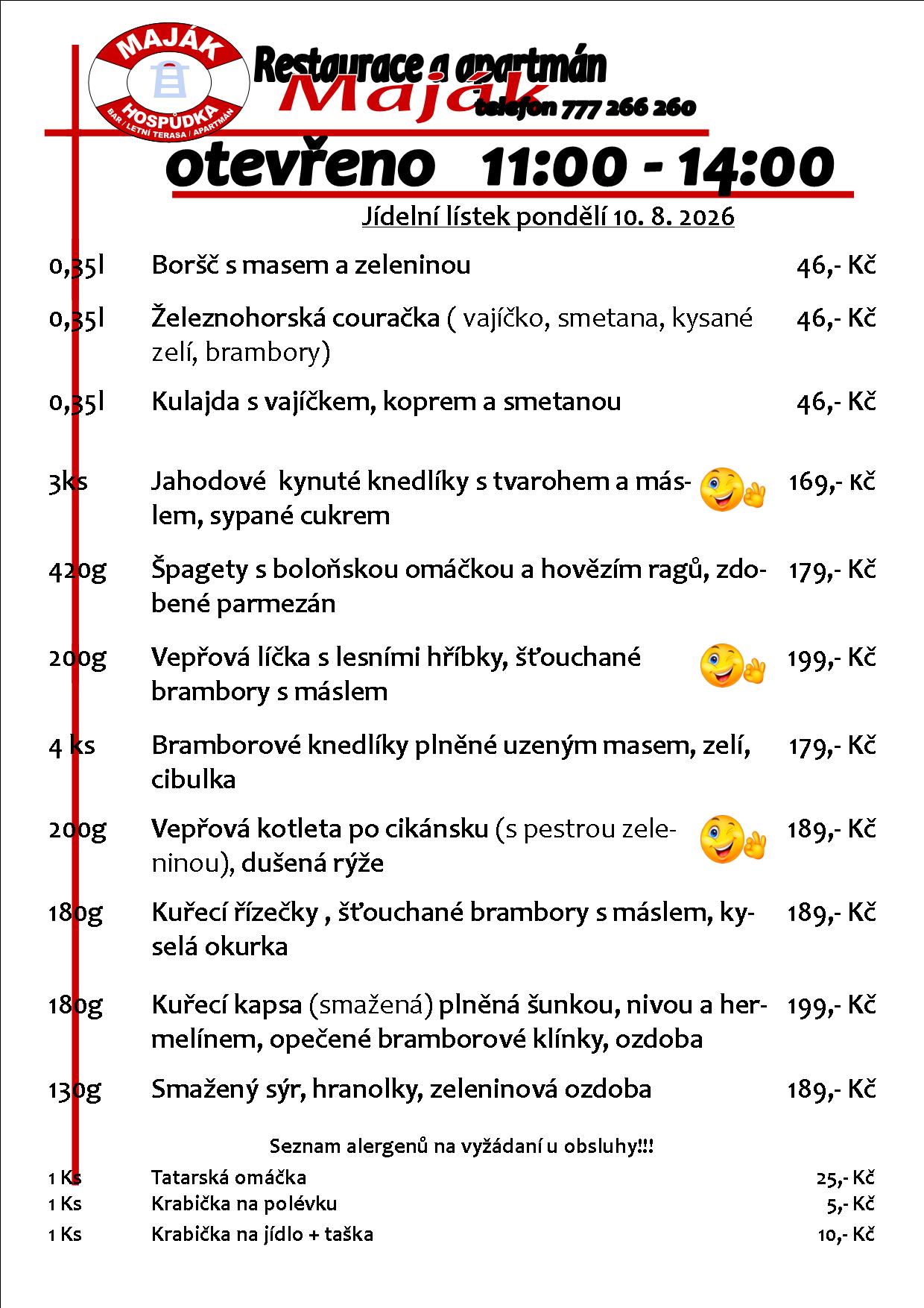 WEB jídelák