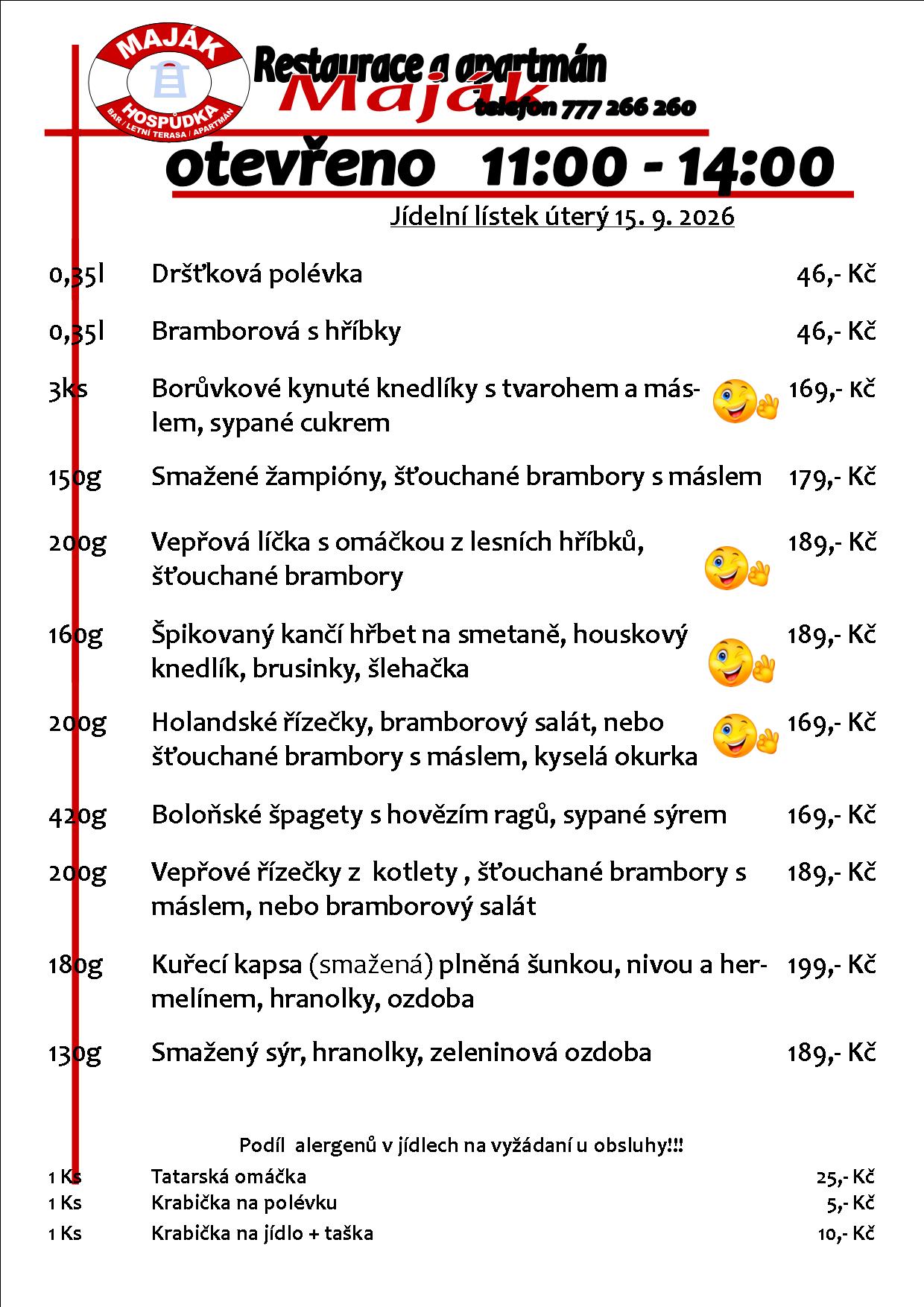 WEB jídelák