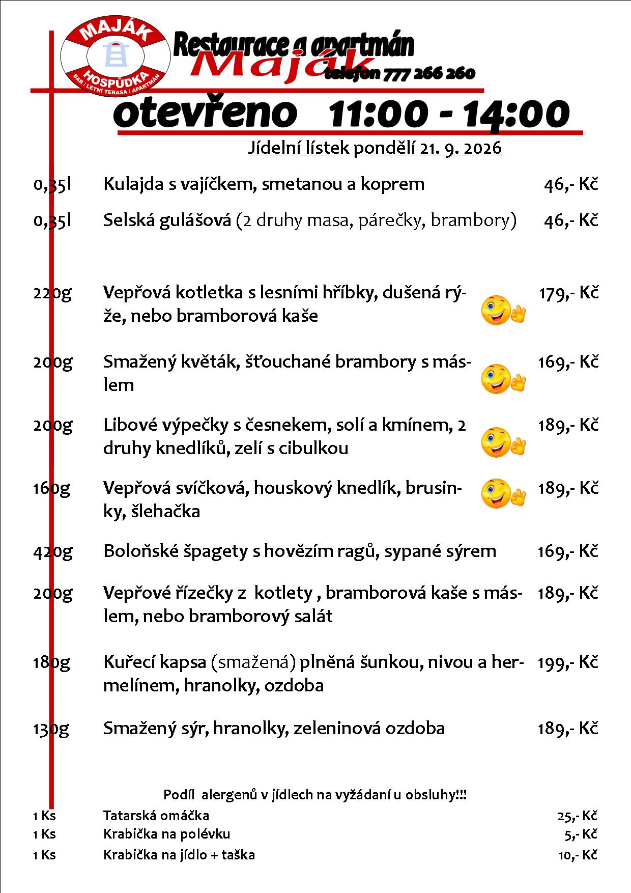 WEB jídelák