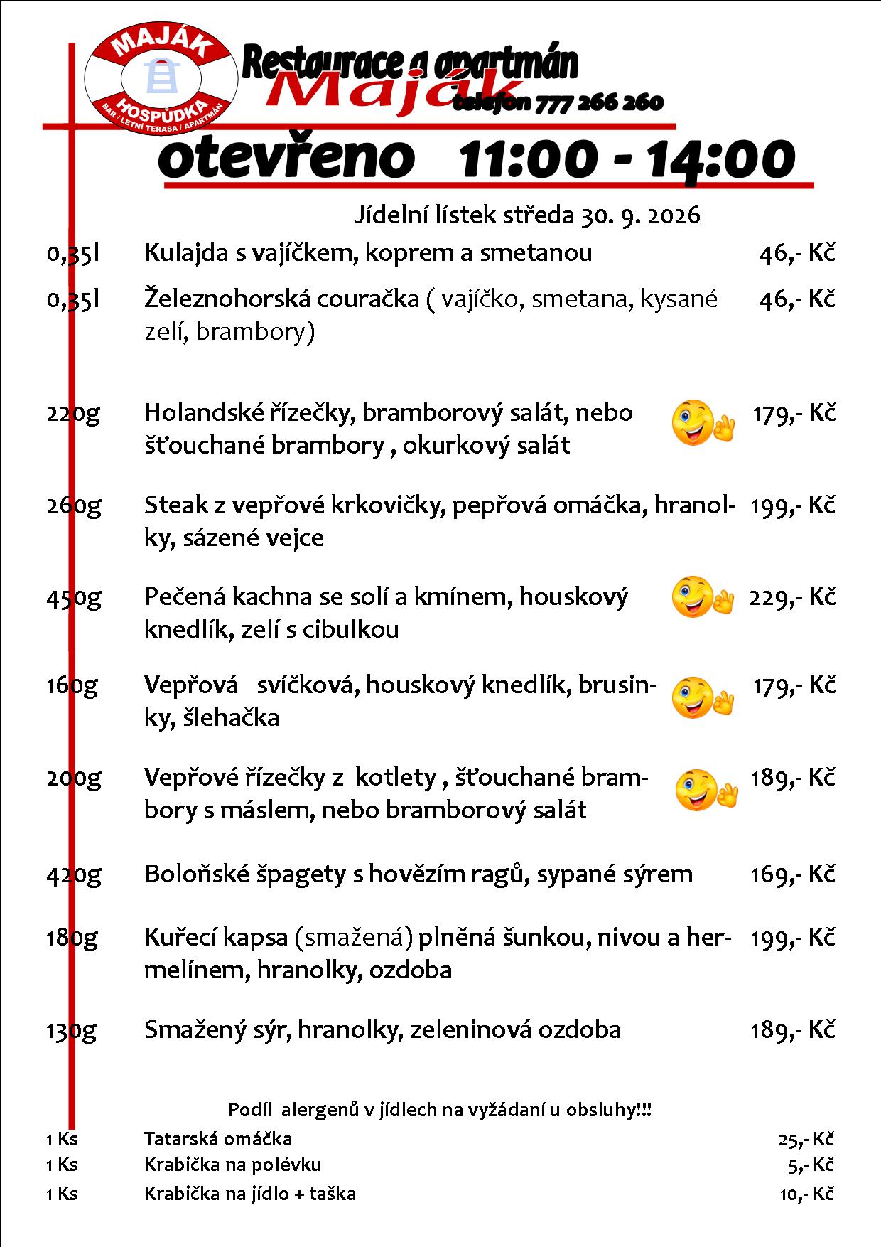 WEB jídelák