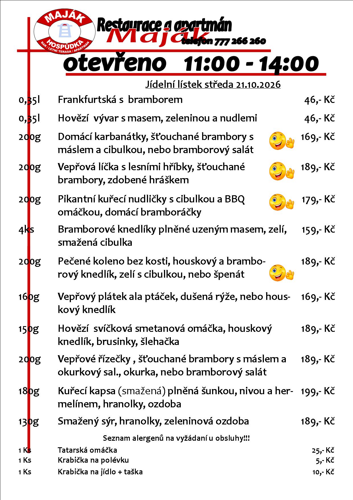 WEB jídelák
