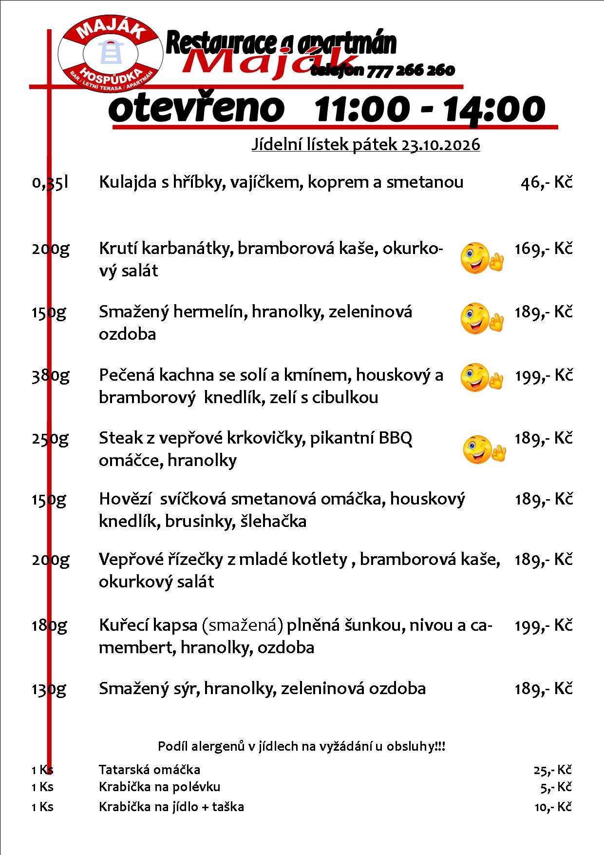 WEB jídelák